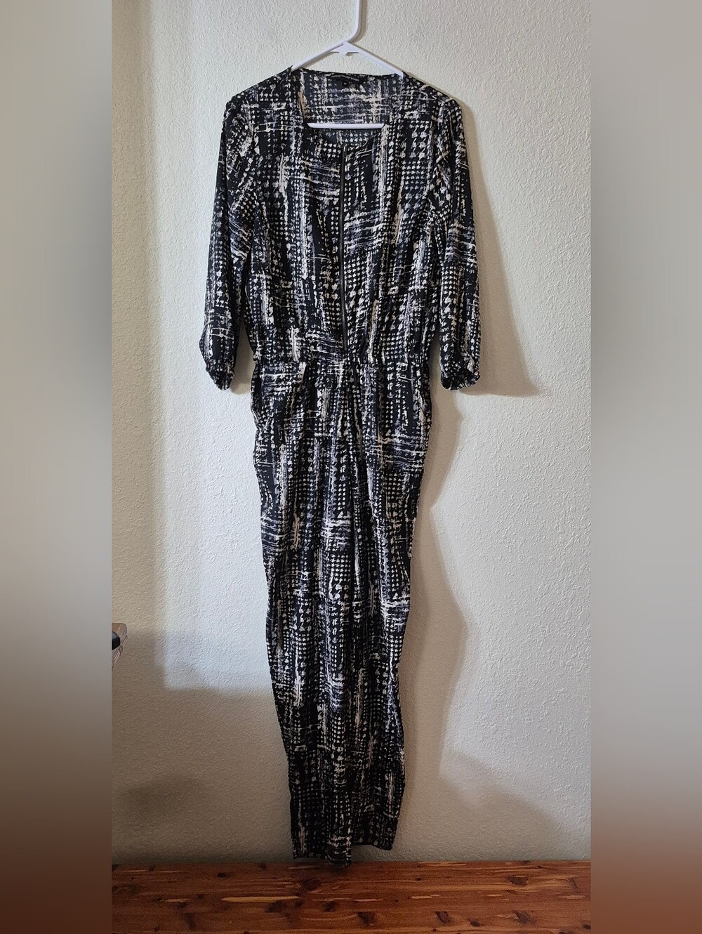 Walter Baker Black and White Printed Jumpsuit
